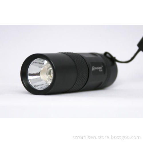 Romisen RC-D6 120 lumens CREE XR-E Q5 LED flashlight with magnet end cap